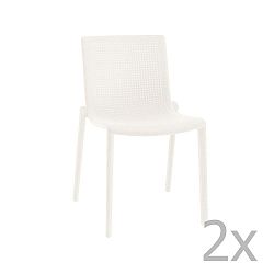Beekat Simple fehér kerti szék, 2 darab - Resol