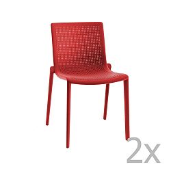 Beekat Simple piros kerti szék, 2 darab - Resol