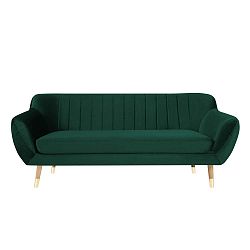 Benito sötétzöld háromszemélyes kanapé - Mazzini Sofas