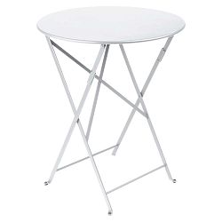 Bistro fehér kerti asztalka, Ø 60 cm - Fermob