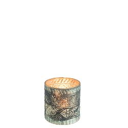 Boho Cylinder üveg gyertyatartó, ⌀ 10 cm - J-Line