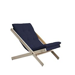 Boogie Dark Blue sötétkék összecsukható bükkfa fotel, 60 x 116 cm - Karup Design