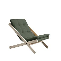 Boogie Olive Green olivazöld összecsukható bükkfa fotel, 60 x 115 cm - Karup Design