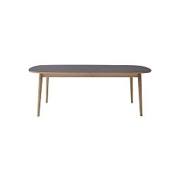 Bow barna asztallapos kinyitható étkezőasztal, 210 x 105 cm - WOOD AND VISION