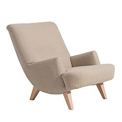 Brandford bézs színű fotel világosbarna lábakkal - Max Winzer