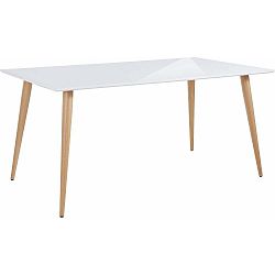 Canton fényes fehér étkezőasztal, 90 x 160 cm - Støraa