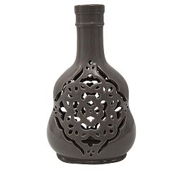 Carving szürke porcelán váza - Mauro Ferretti