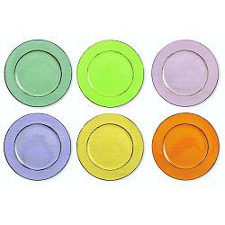 Cascina 6 darabos színes tányérkészlet, Ø 33 cm - Villa d'Este