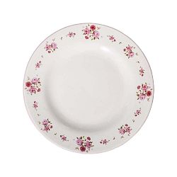 Charme fehér kerámia tányér, ⌀ 26 cm - Antic Line