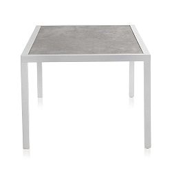 Chiara fehér kerti asztal kerámia asztallappal, 100 x 160 cm - Geese