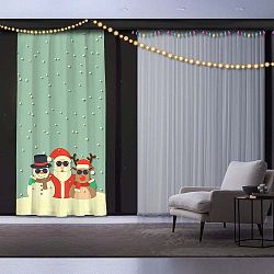 Christmas Crew karácsonyi függöny, 140 x 260 cm