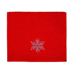 Christmas Snowflake Red fürdőlepedő, 30 x 50 cm - Kate Louise