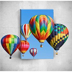 Colourful Air Balloons 3D fali kép, 40 x 60 cm - Mosticx