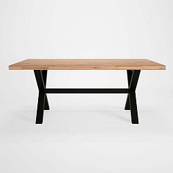 Concepto X étkezőasztal tölgyfa asztallappal, 180 x 90 cm - Artemob