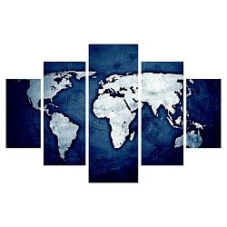 Continents többrészes kép, 92 x 56 cm