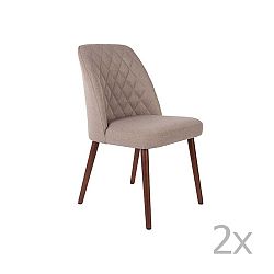 Conway bézs szék, 2 darab - White Label
