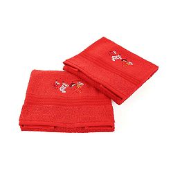 Corap Red Socks 2 részes kéztörlő szett, 50 x 90 cm - Confetti