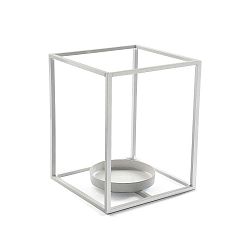 Cube fehér gyertyatartó, magasság 20 cm - Versa