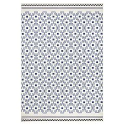 Cubic kék-fehér szőnyeg, 70 x 140 cm - Zala Living