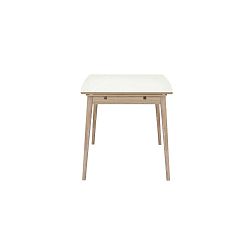 Curve fehér asztallapos kinyitható étkezőasztal, 122 x 82 cm - WOOD AND VISION