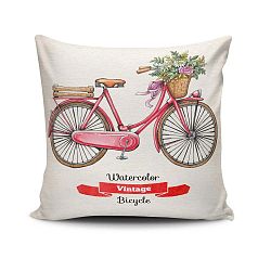 Cushion Love Bycicle pamut keverék párna, 45 x 45 cm