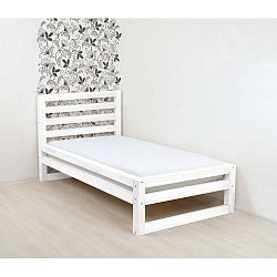 DeLuxe fehér fa egyszemélyes ágy, 190 x 120 cm - Benlemi