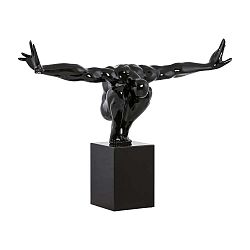Dive fekete dekorációs szobor - Kokoon
