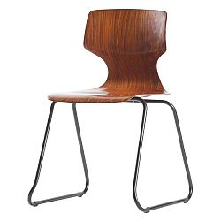 Donna barna szék borovi fenyő ülőlappal, 2 darab - WOOOD