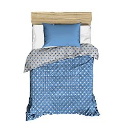 Dots kék steppelt ágytakaró, 160 x 230 cm