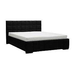 Dream fekete kétszemélyes ágy, 140 x 200 cm - Mazzini Beds