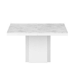 Dusk fehér étkezőasztal márvány asztallappal - TemaHome