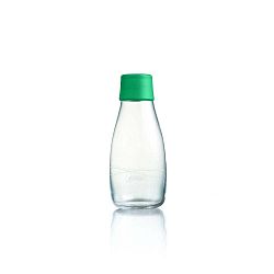Élénkzöld üvegpalack élettartam garanciával, 300 ml - ReTap