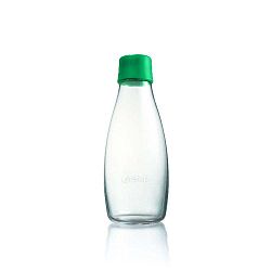 Élénkzöld üvegpalack élettartam garanciával, 500 ml - ReTap