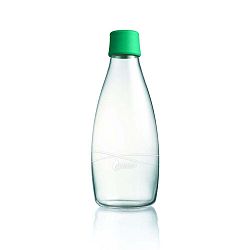 Élénkzöld üvegpalack élettartam garanciával, 800 ml - ReTap