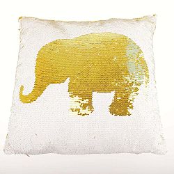 Elephant Amarillo flitteres párna, 40 x 40 cm - Dakls