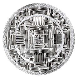 Ezüstszínű műanyag tányér, ⌀ 36 cm - InArt
