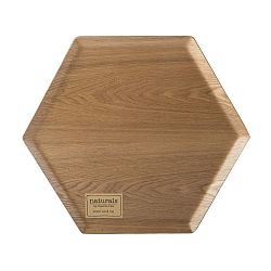 Fából készült hatszög alakú tálca, Ø 36 cm - Creative Tops