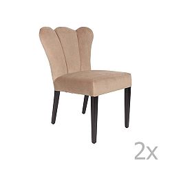 Faye bézs szék, 2 darab - White Label