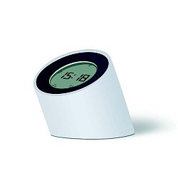 Fehér ébresztőóra LED kijelzővel - Gingko