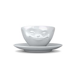 Fehér 'mosolygós' kávéscsésze, 200 ml - 58products