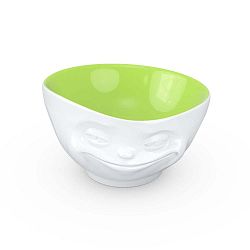 Fehér-zöld mosolygós porcelán edény - 58products