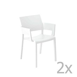 Fiona fehér kerti fotel, 2 db - Resol