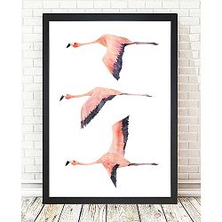 Flamingos kép, 24 x 29 cm - Tablo Center