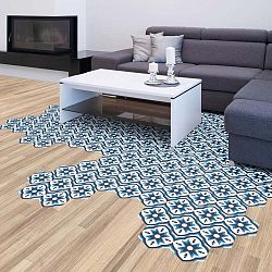 Floor Stickers Hexagons Felica 10 db-os padlómatrica szett, 40 x 90 cm - Ambiance