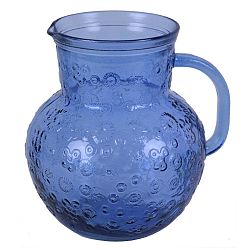 Flora kék kancsó újrahasznosított üvegből, 2,3 l - Ego Dekor