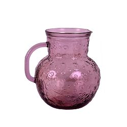 Flora rózsaszín kancsó újrahasznosított üvegből, 2,3 l - Ego Dekor