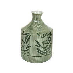 Florist zöld kerámia váza, magassága 23 cm - Santiago Pons