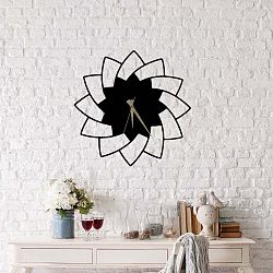 Floya Clock fekete fém falióra, ⌀ 49 cm