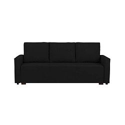 Francisco fekete háromszemélyes kanapé ágyneműtartóval - Melart