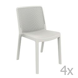 Fresh Garden fehér kerti szék, 4 darab - Resol